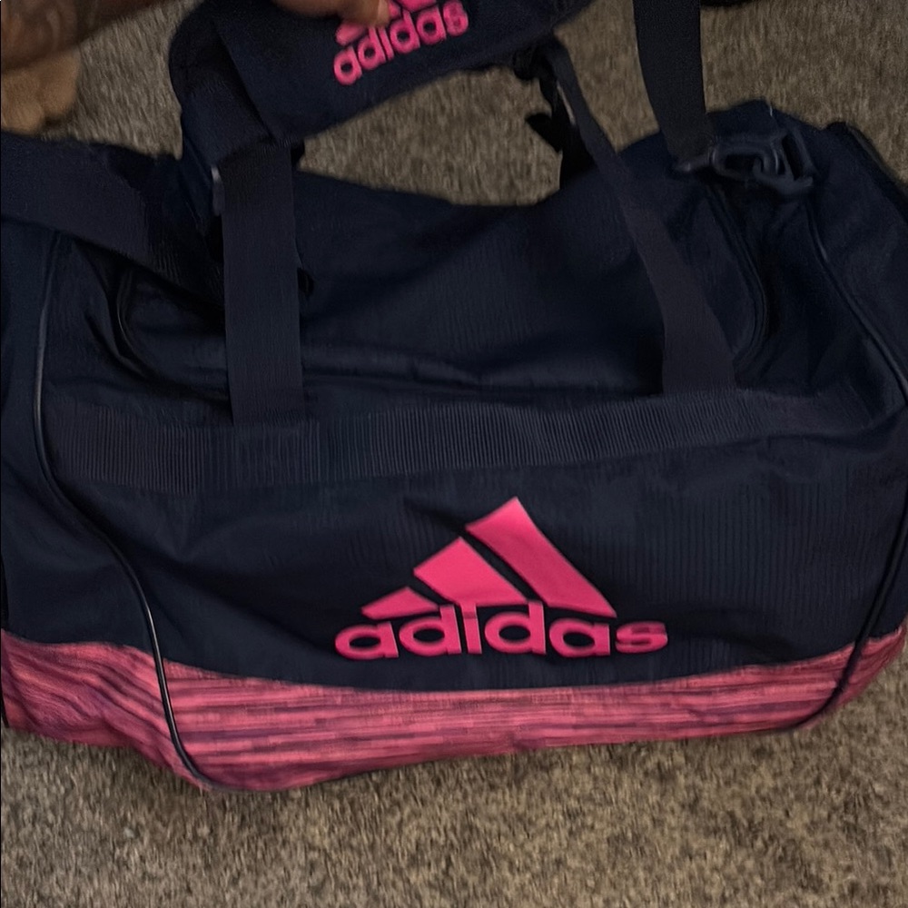 Adidas Pink and Black Travel Bag